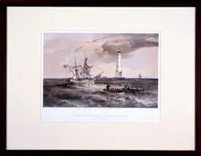 The Lighthouse at Cape Chersonese, Looking South Crimea, Ukraine, 1855. Artist: Thomas Goldsworth Dutton