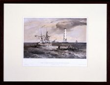 The Lighthouse at Cape Chersonese, Looking South Crimea, Ukraine, 1855. Artist: Thomas Goldsworth Dutton