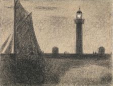 The Lighthouse at Honfleur, 1886. Creator: Georges-Pierre Seurat
