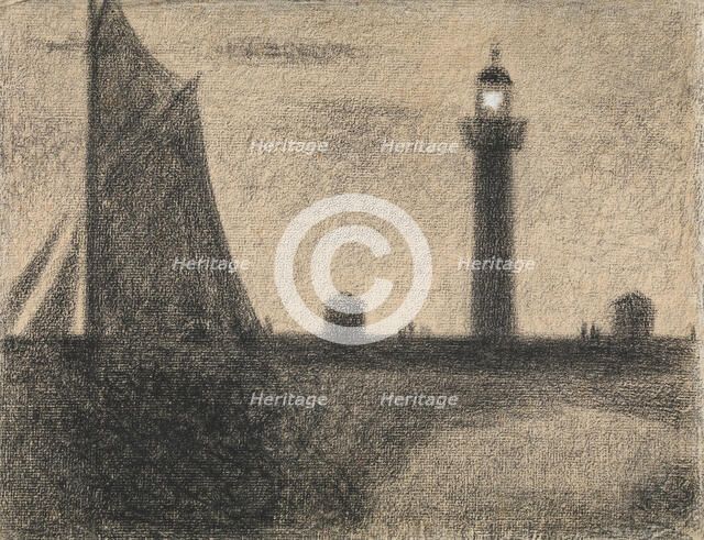 The Lighthouse at Honfleur, 1886. Creator: Georges-Pierre Seurat.