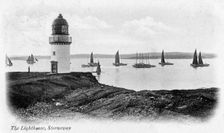 The lighthouse at Stornoway, Isle of Lewis, Scotland, 1902