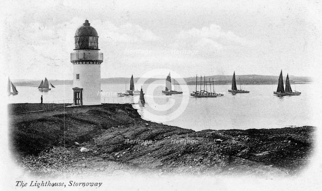 The lighthouse at Stornoway, Isle of Lewis, Scotland, 1902. Artist: Unknown