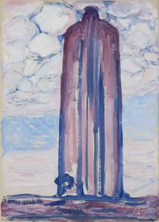 The lighthouse of Westkapelle, 1908. Creator: Mondrian, Piet (1872-1944)