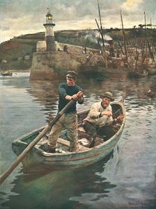 The Lighthouse (Newlyn, Cornwall) 1893, (c1902). Creator: Unknown