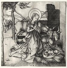 The Life of Christ: The Nativity, c. 1480-1490. Creator: Martin Schongauer (German, c.1450-1491)