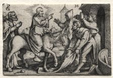 The Life of Jesus Christ: Christ Entering Jerusalem, c. 1534-35. Creator: Georg Pencz (German, c. 1500-1550)