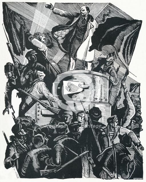 'The Life of Lenin', 1936. Artist: Pyotr Nikolayevich Staronossov.