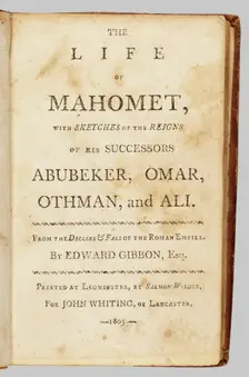 The Life of Mahomet, 1805. Creator: Unknown
