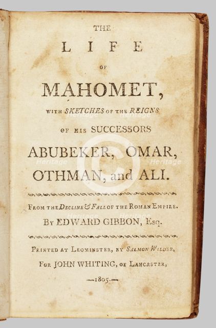 The Life of Mahomet, 1805. Creator: Unknown.