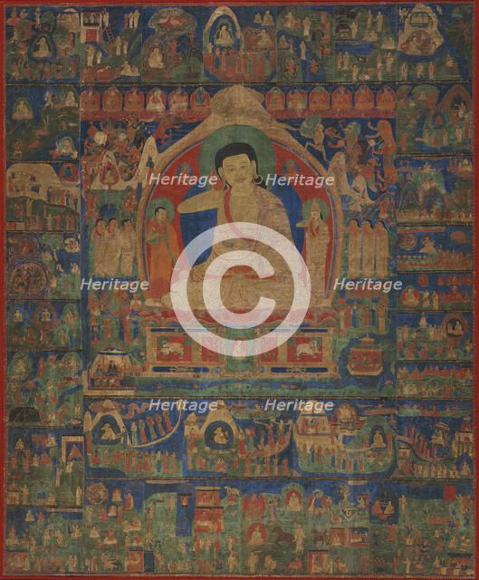 The Life of Milarepa (1040-1123) (image 1 of 4), c1500. Creator: Anon.