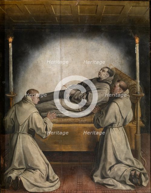 The Life of Saint Didacus of Alcalá: Death of Saint Didacus, Between 1591 and 1600. Creator: Martin de Vos.