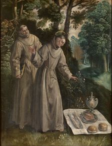 The Life of Saint Didacus of Alcalá: Saint Didacus Finds a Miraculous Meal, Between 1591 and 1600. Creator: Martin de Vos
