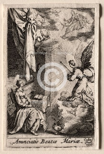 The Life of the Virgin: The Annunciation. Creator: Jacques Callot (French, 1592-1635).