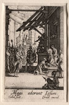 The Life of the Virgin: The Adoration of the Magi. Creator: Jacques Callot (French, 1592-1635)