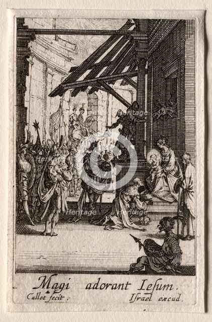 The Life of the Virgin: The Adoration of the Magi. Creator: Jacques Callot (French, 1592-1635).