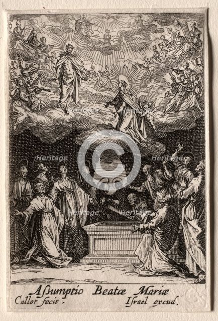 The Life of the Virgin: The Assumption of the Virgin. Creator: Jacques Callot (French, 1592-1635).
