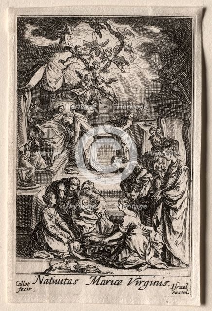The Life of the Virgin: The Birth of the Virgin. Creator: Jacques Callot (French, 1592-1635).