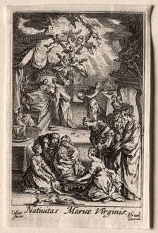 The Life of the Virgin: The Birth of the Virgin. Creator: Jacques Callot (French, 1592-1635)