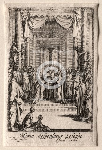 The Life of the Virgin: The Marriage of the Virgin. Creator: Jacques Callot (French, 1592-1635).
