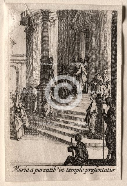 The Life of the Virgin: The Presentation of the Virgin in the Temple. Creator: Jacques Callot (French, 1592-1635).