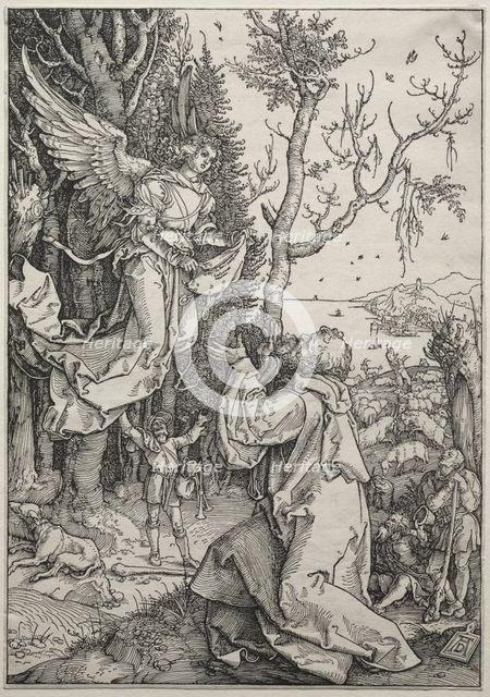 The Life of the Virgin: Joachim and the Angel, c. 1504. Creator: Albrecht Dürer (German, 1471-1528).