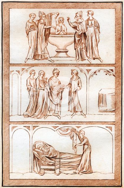 The Life of Thomas Becket, (1801).Artist: Joseph Strutt