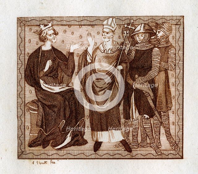 The Life of Thomas Becket, (1801).Artist: Joseph Strutt