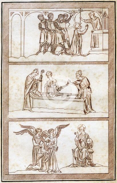 The Life of Thomas Becket, (1801).Artist: Joseph Strutt