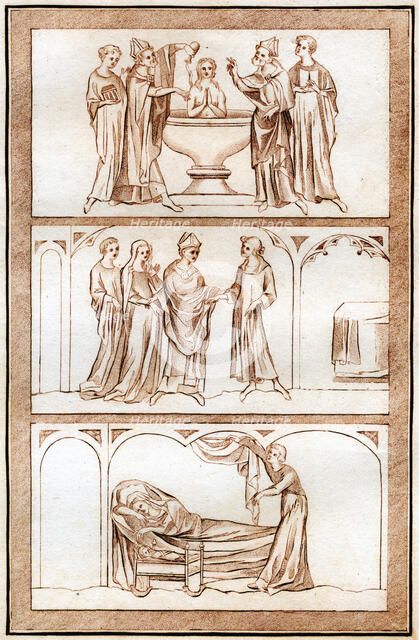 The Life of Thomas Becket, (1801).Artist: Joseph Strutt