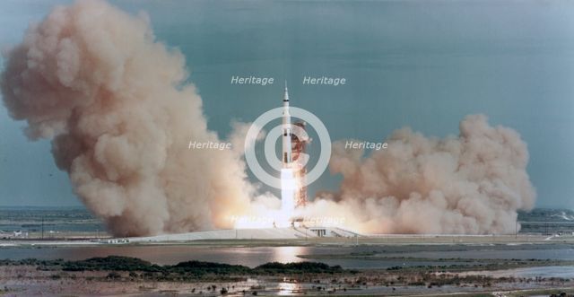 The lift off of Apollo 15, Kennedy Space Center, Florida, USA, 1971.Artist: NASA