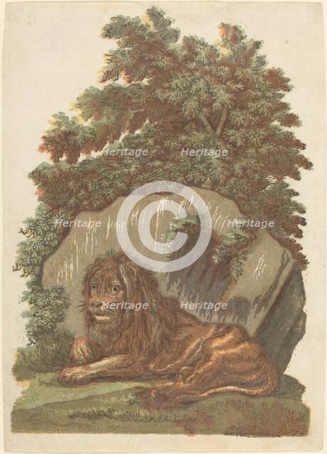 The Lion, 1754. Creator: John Baptist Jackson.