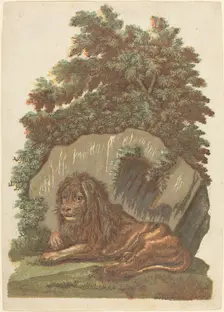 The Lion, 1754. Creator: John Baptist Jackson