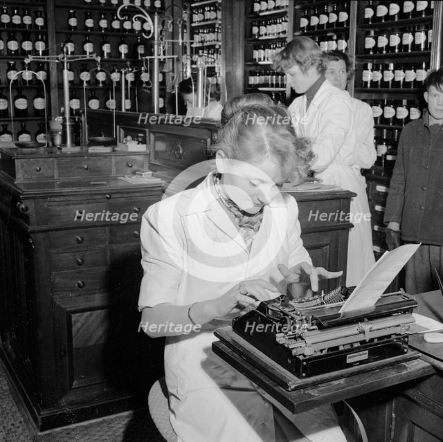 The Lion, a pharmacy in Landskrona, Sweden, 1953. Creator: Unknown.