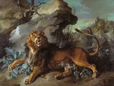 The Lion and the Fly, 1732. Creator: Jean-Baptiste Oudry