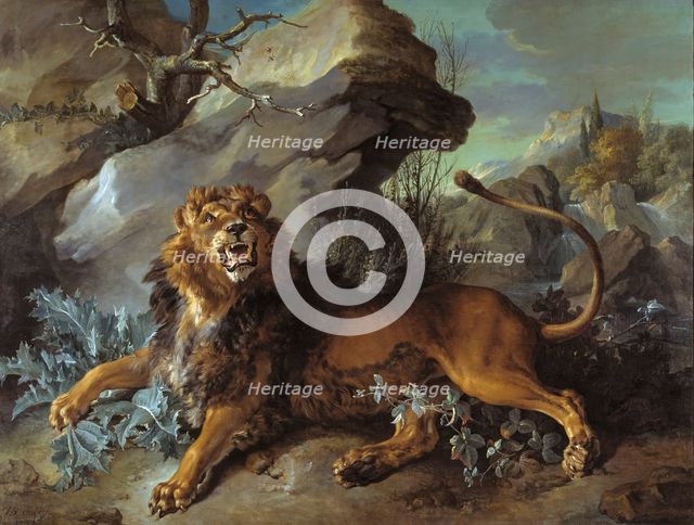 The Lion and the Fly, 1732. Creator: Jean-Baptiste Oudry.