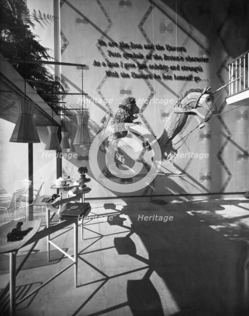 The Lion and Unicorn Pavilion interior, Festival of Britain, South Bank, Lambeth, London, 1951. Artist: Unknown.