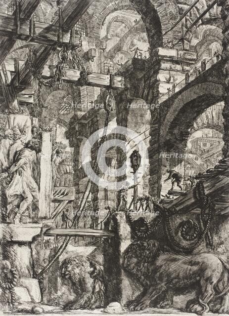 The Lion Bas-Reliefs, 1761. Creator: Giovanni Battista Piranesi.