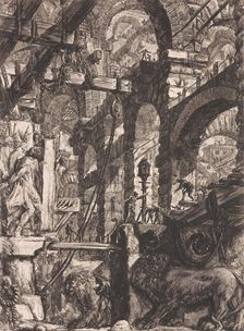 The Lion Bas-Reliefs, 1761. Creator: Giovanni Battista Piranesi