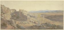 The Lion Gate at Mycenae, 1854. Creator: Karl Friedrich Harveng