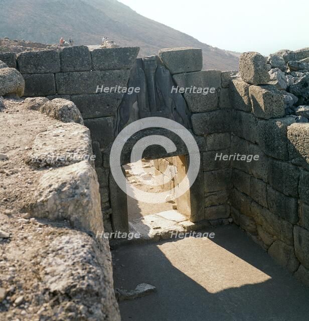 The lion gate at Mycenae, 13th century BC. Artist: Unknown
