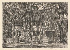 The Lion Gardiner House, Easthampton, 1920. Creator: Frederick Childe Hassam