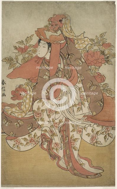 The Lion Dance, c. 1769/70. Creator: Suzuki Harunobu.