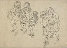The Lion Dance, late 18th-early 19th century. Creator: Hokusai