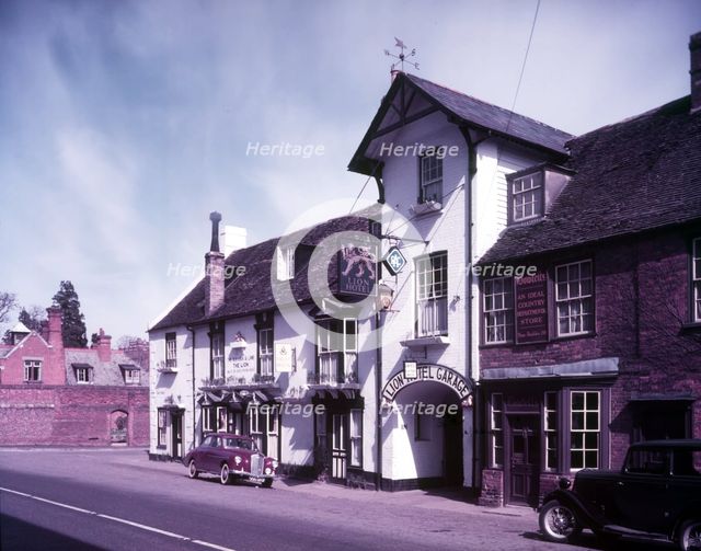 The Lion Hotel and coaching inn on Great North Road, Buckden, Huntingdonshire, c1955.  Creator: Arthur Charles Kirby Ware.