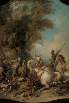 The Lion Hunt, 1735. Creator: Jean Francois de Troy