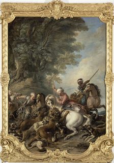 The Lion Hunt, 1735. Creator: Troy, Jean-François de (1679-1752)