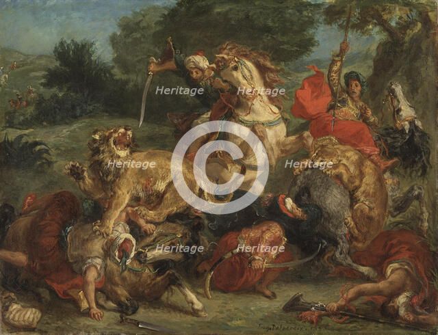 The Lion Hunt, 1855.