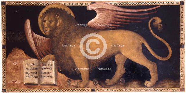 The Lion of Saint Mark. Artist: Jacobello del Fiore (ca 1370 – 1439)
