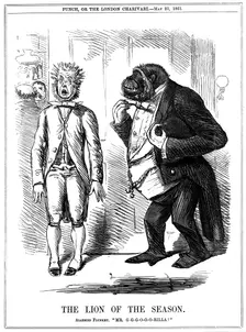 The Lion of the Season 1861. Creator: John Leech