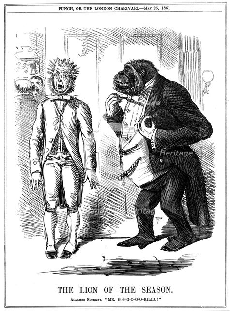 'The Lion of the Season', 1861. Creator: John Leech.